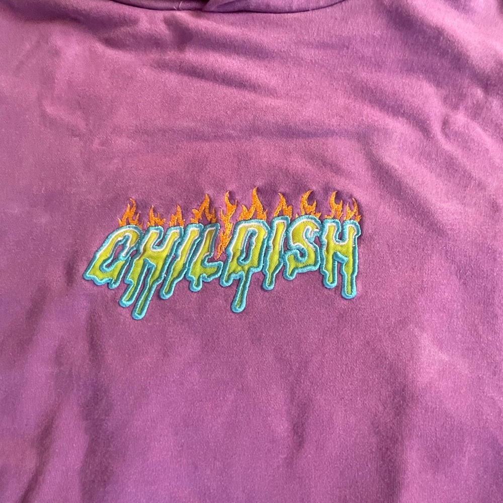 Childish Vintage Racing 95 Robs Motor Purple Hoodie Size S - Picture 3 of 10